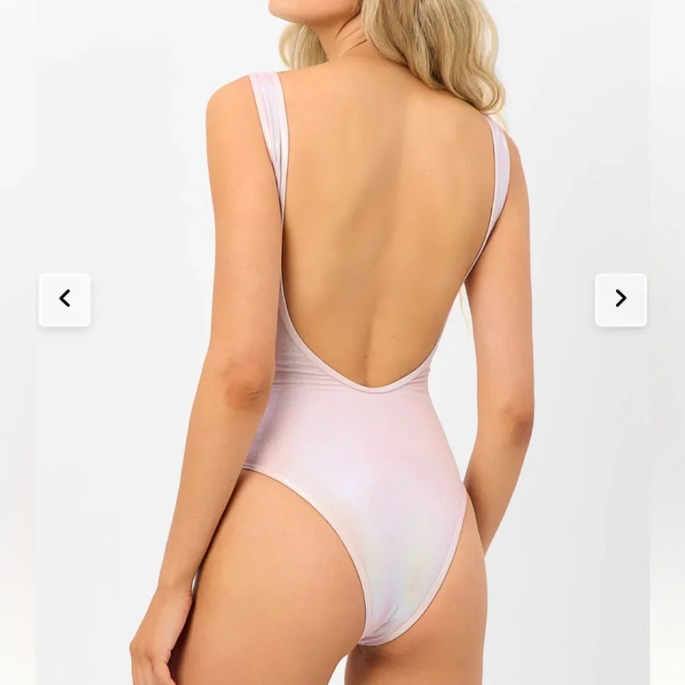 NEW FRANKIES BIKINIS Kyle Iridescent One Piece Swimsuit multiple sizes